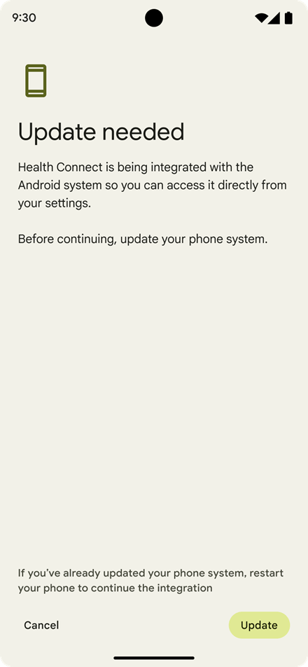Migration mit Update auf Android 14