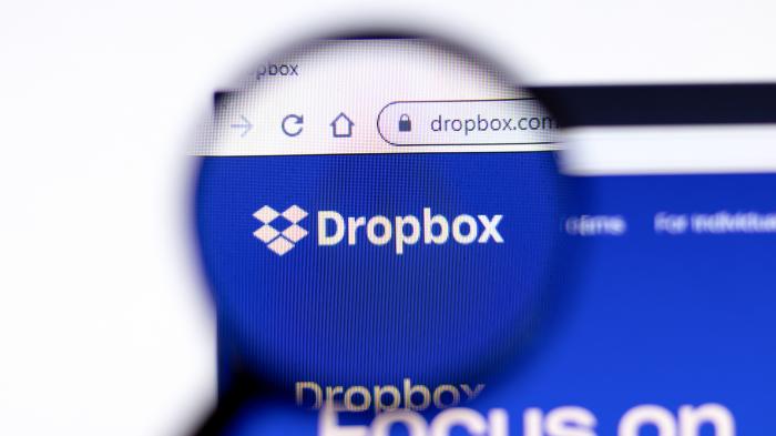 Lupe auf Dropbox-Logo
