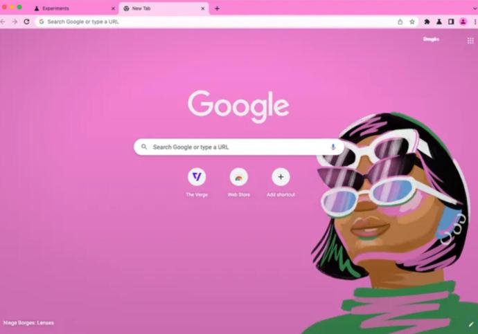 Google Chrome Pink