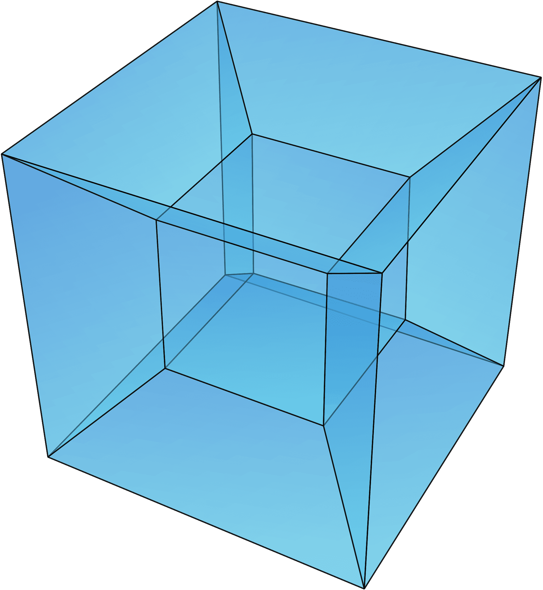 Hyperwürfel, vierdimensionaler Würfel, Tesserakt