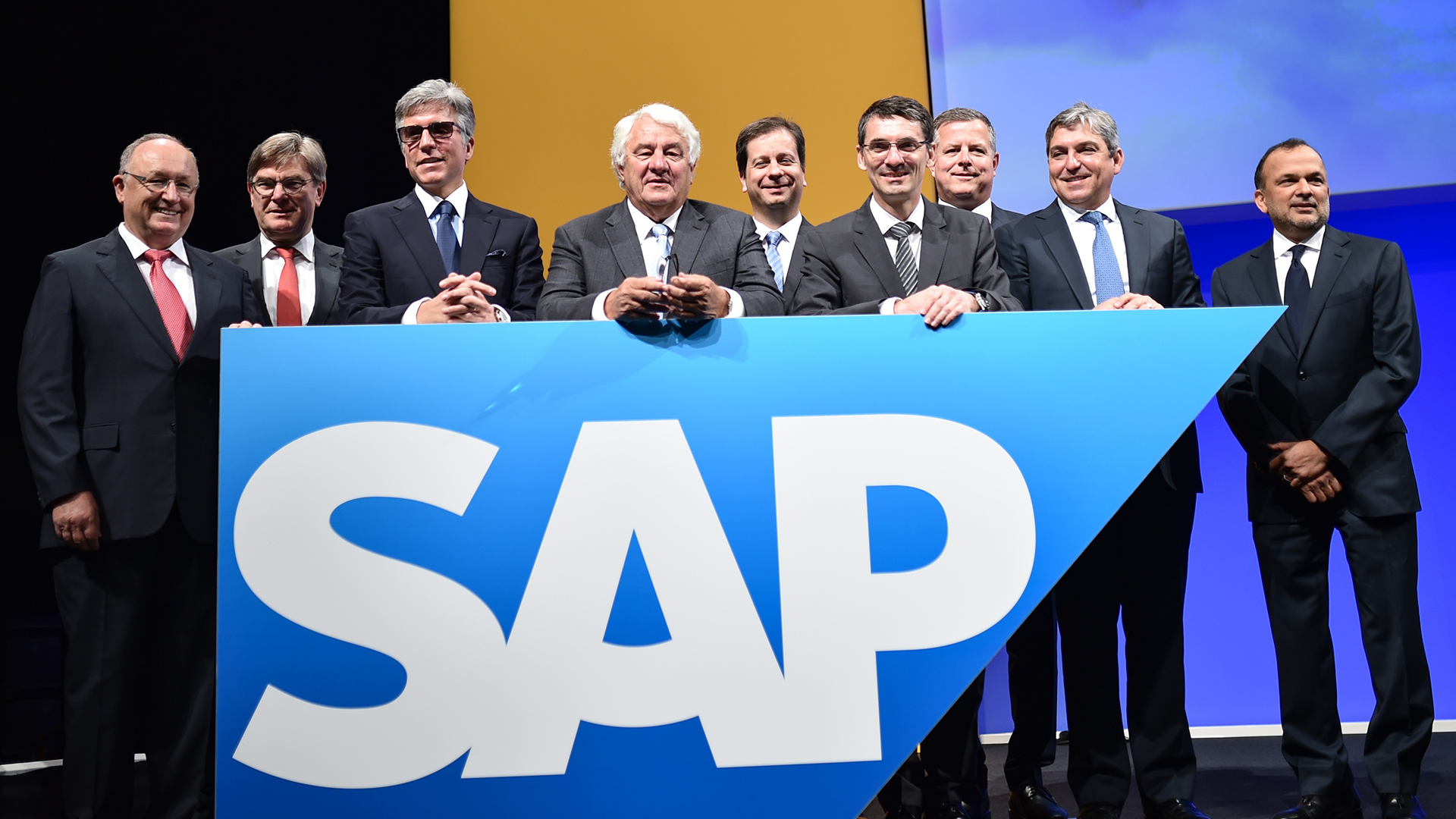 Die Vorstandsmitglieder des Softwarekonzerns SAP. | picture alliance / dpa