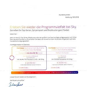 Sky Angebot