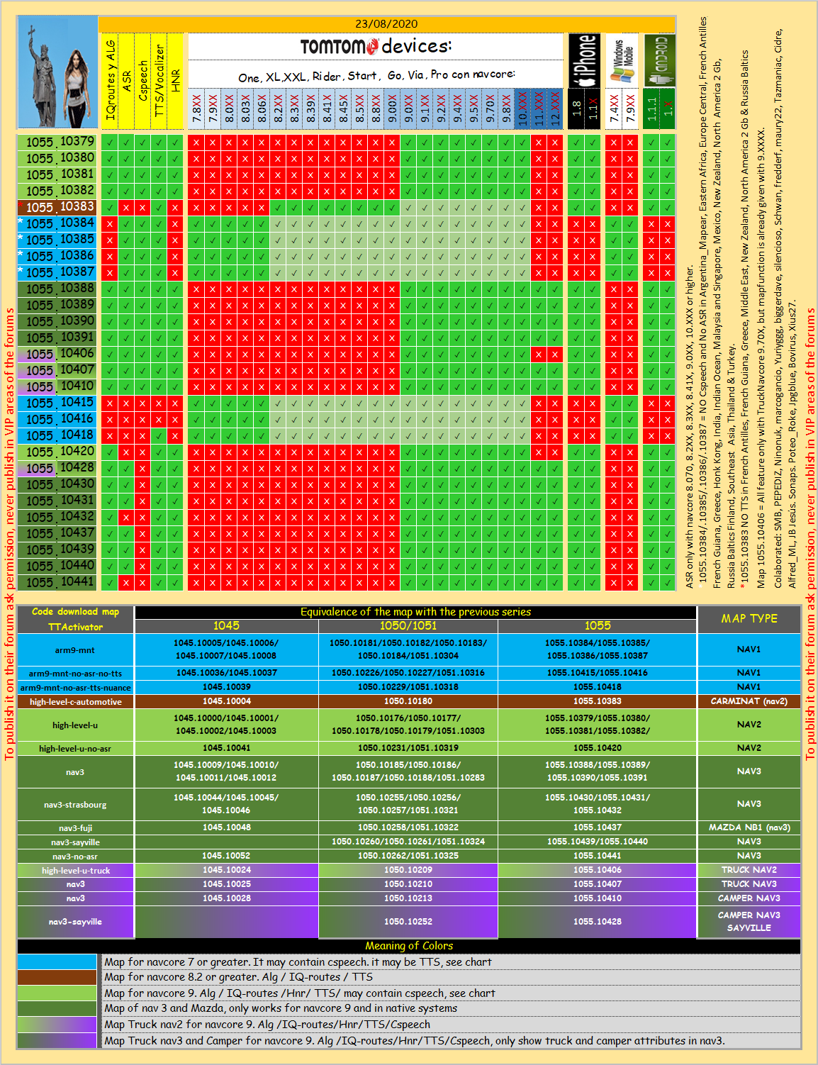 Compatible-Mapchart v1055-NAV1/2/3