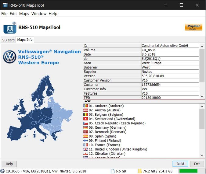 Tool RNS 510 Maps Tool Digital Eliteboard Das Digitale Technik Forum