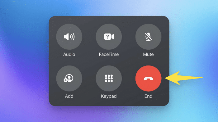 Neuer Anruf-Beenden-Knopf in iOS 17